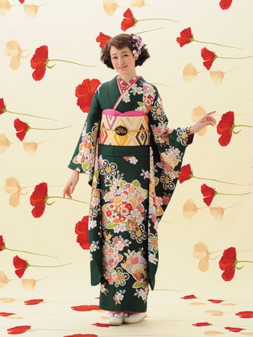 振袖 レンタル 緑