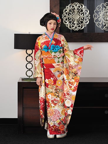 振袖 レンタル 赤