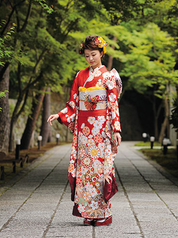 振袖 レンタル 赤